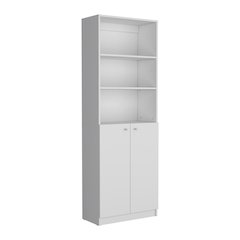 Home 2-Door Bookcase White MDF