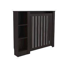 Radiator Cover Cabinet Joseph with Slatted Frame and 3 Shelves, Walnaut