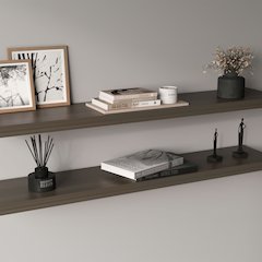Ecco 47" Wide Floating Shelves Set Of 2, Shelves For Wall Decor, Olive