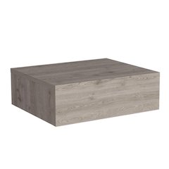 Milano Floating Nightstand Light Gray MDF