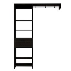 Manchester 150 Closet System Black MDF