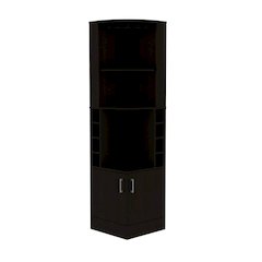 Syrah Bar Cabinet Black MDF