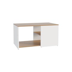 Adele 31" Wide Coffee Table Natural Oak - White MDF
