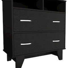 Nala Broom Closet Black / White MDF