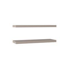 Ecco 31.5" Wide Floating Shelves Set of 2 Taupe MDF