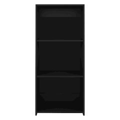 Note Ladder Bookcase Black MDF