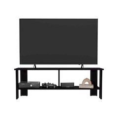 Navia Tv Stand Black Wengue MDF