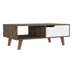 Oslo Coffee Table 2.0 Dark Brown / White MDF