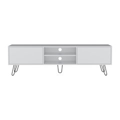 Vassel TV Stand White MDF