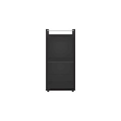 Theba Minibar Cabinet 2 Doors, Open Shelf And Compact Design, Bar Storage, Black