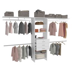 Plego 3 Closet White MDF