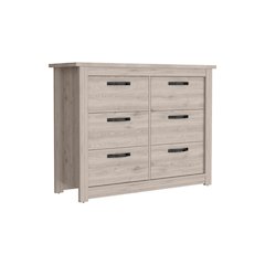 Camelia Bar Cart Light Oak / White MDF