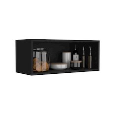 Wally 30" Wide x 12"H Wall Cabinet Dark Wengue MDF