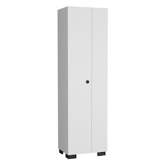 Lake Broom Cabinet White MDF