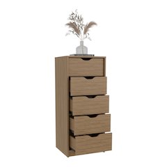 Basilea Tall Dresser Natural Oak MDF