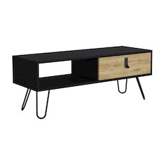 Huna Coffee Table Black / Macadamia MDF