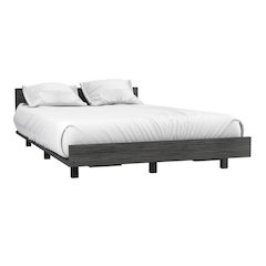 Kaia Twin Bed Smokey Oak MDF