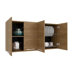 120 Wall Cabinet Natural Oak MDF