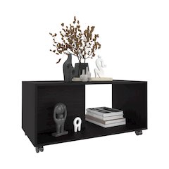 Patrick 36" Wide Coffee Table Black MDF