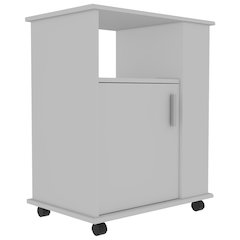 Microwave Cart White MDF