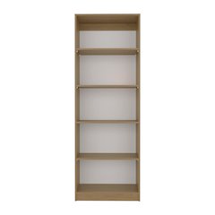Home 4 Shelves Bookcase  Natural Oak MDF