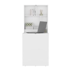 Atenea Kitchen Island White / Macadamia MDF