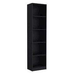 Home Xs Bookcase Black MDF