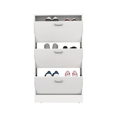 Inola High Pull Down Shoe Rack, Shoe Storage, Entryway, Bedroom, White