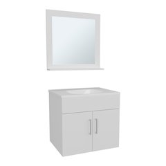 Blake Bathroom Cabinet with Mirror Cabinet White MDF