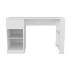 Macondo Kitchen Island White / Macadamia MDF