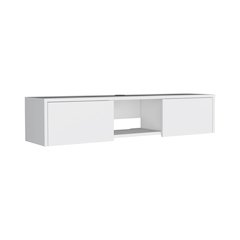 Glen Floating TV Stand White MDF