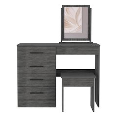 Kaia Make Up Dressing Table Smokey Oak MDF