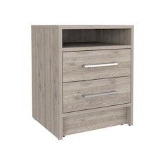 Eter Nightstand Light Gray MDF