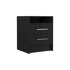 Eter Nightstand Black MDF