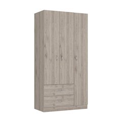 Bolton 120 Mirrored Armoire Black / Light Gray MDF