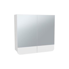 Mirror Medicine Cabinet with Interior Shelves, Bathroom Storage Solution, White