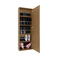 Tuhome Leto Shoe Rack Natural Oak MDF