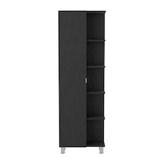 Urano Linen Cabinet Black MDF