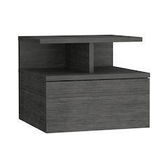 Adele Floating Nightstand Smokey Oak MDF