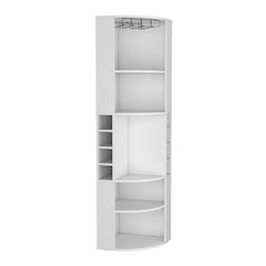 Oban Corner Bar Cabinet White MDF