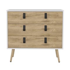 Huna Dresser White / Macadamia MDF