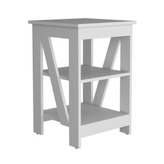 Taylor Side Table White MDF