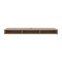 Luft 71" Wide Floating Tv Stand Natural Oak MDF