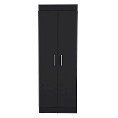 Nepal Pantry Cabinet Black MDF