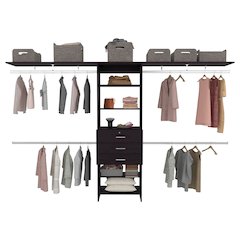 Tuhome Plego 3 Closet Black Wengue MDF