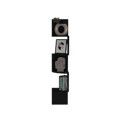 Rosset Corner Shelf Black MDF