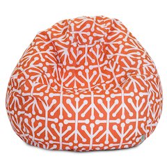Majestic Home Goods Large Bean Bag Aruba Orange
