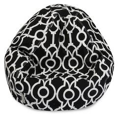 Majestic Home Goods Large Bean Bag Athens Black