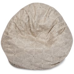 Majestic Home Goods Large Bean Bag Charlie Beige Metallic