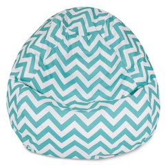 Majestic Home Goods Large Bean Bag Chevron Teal